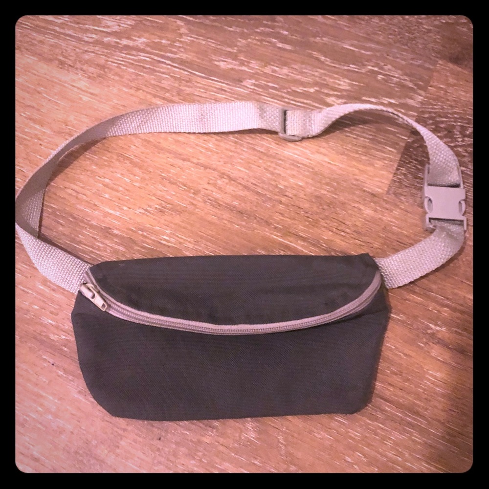 Gray American Apparel fanny pack